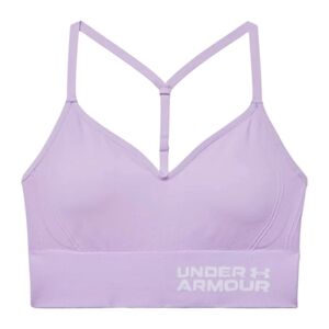 Under Armour Seamless Compression Sports Bra Size Medium Lavender Purple T-Back